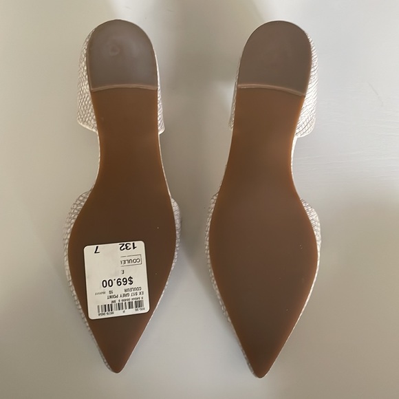 Open sided faux snake skin shoes - Picture 3 of 6